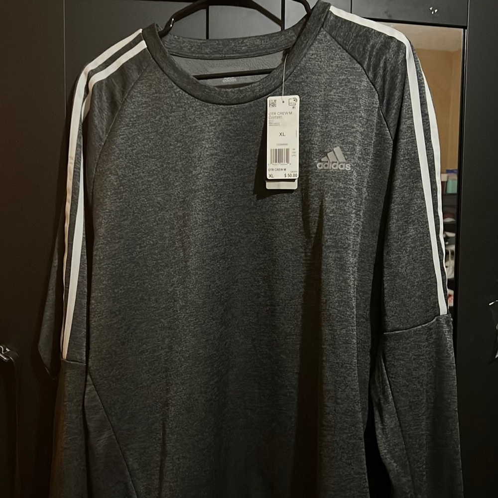 Mens xl Adidas fleece crewneck sweatshirt